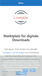Mobile Screenshot of loadable.de