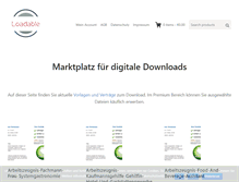 Tablet Screenshot of loadable.de